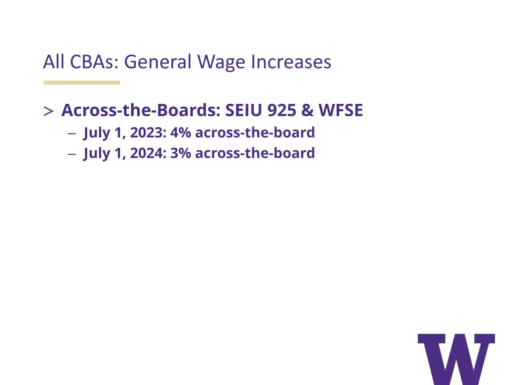 all cbas general wage increases