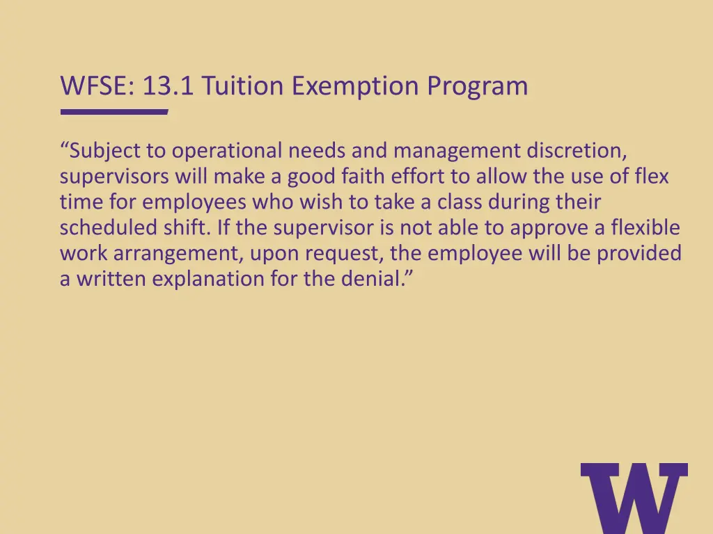 wfse 13 1 tuition exemption program