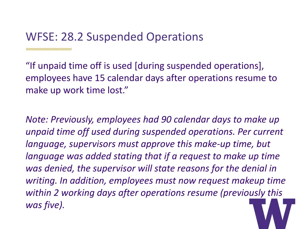 wfse 28 2 suspended operations