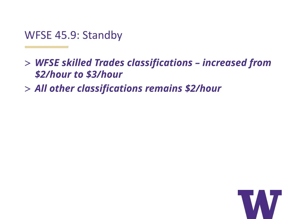 wfse 45 9 standby