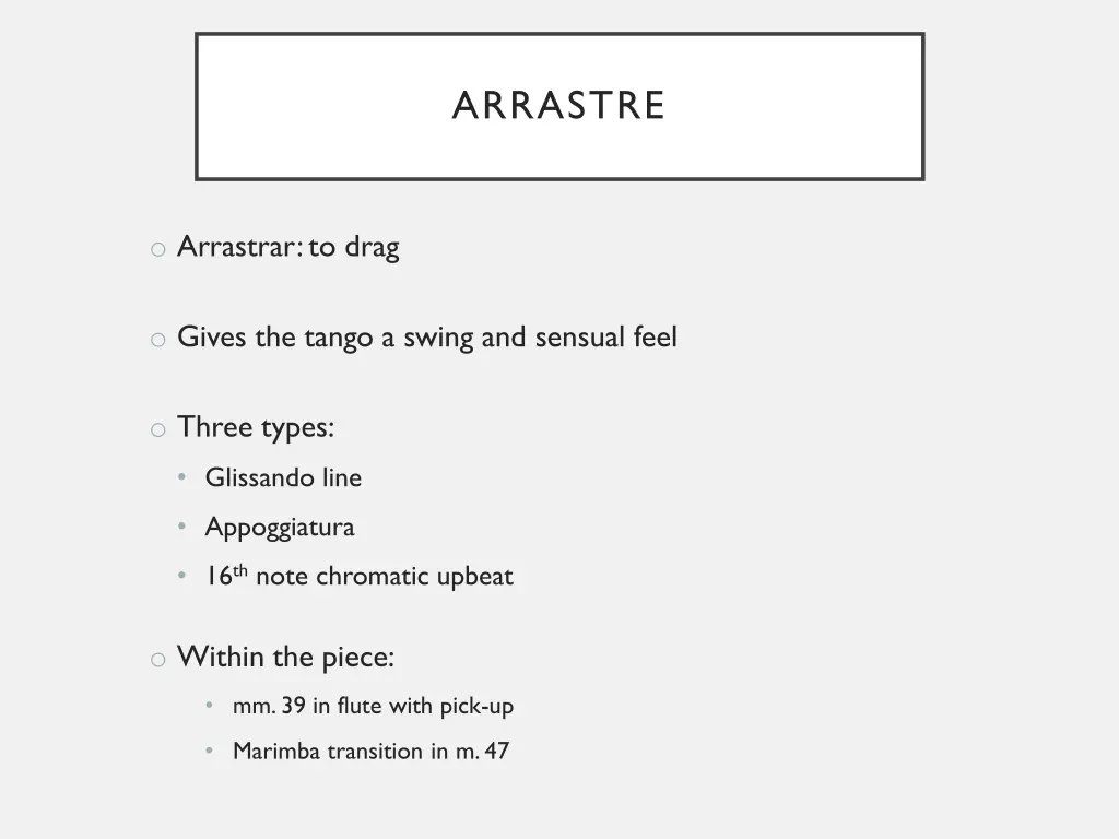 arrastre