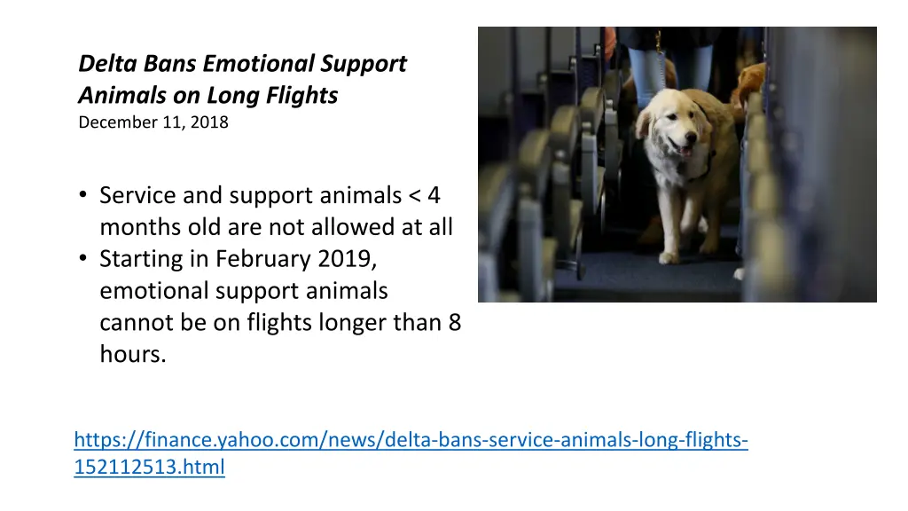 delta bans emotional support animals on long