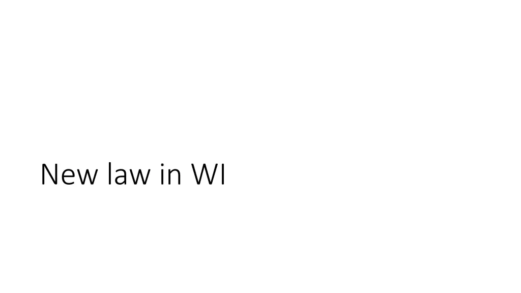 new law in wi