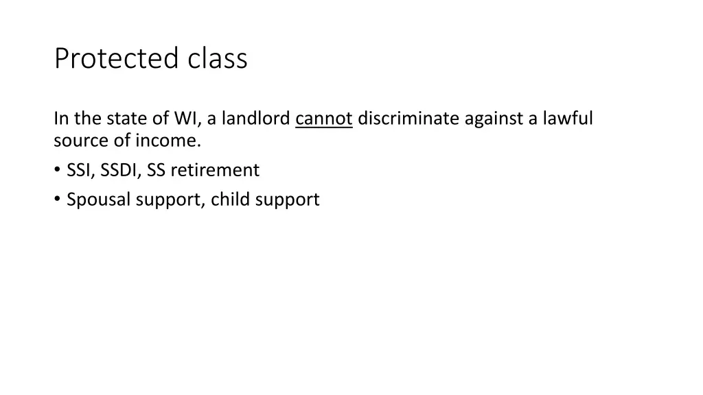 protected class