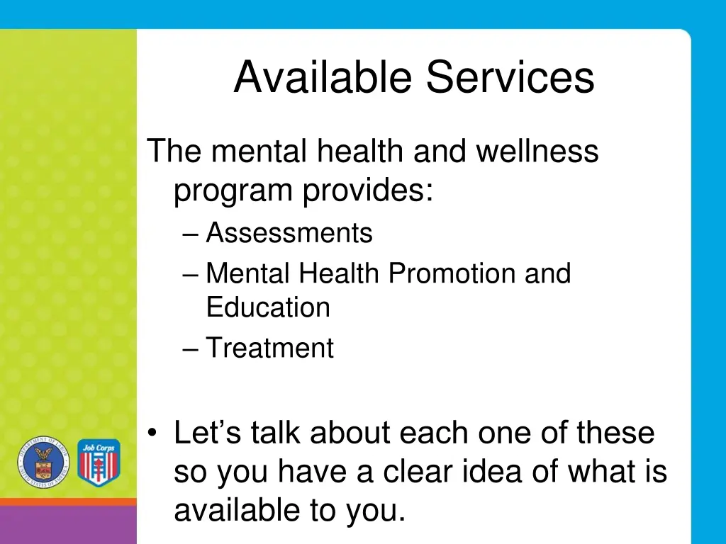 available services