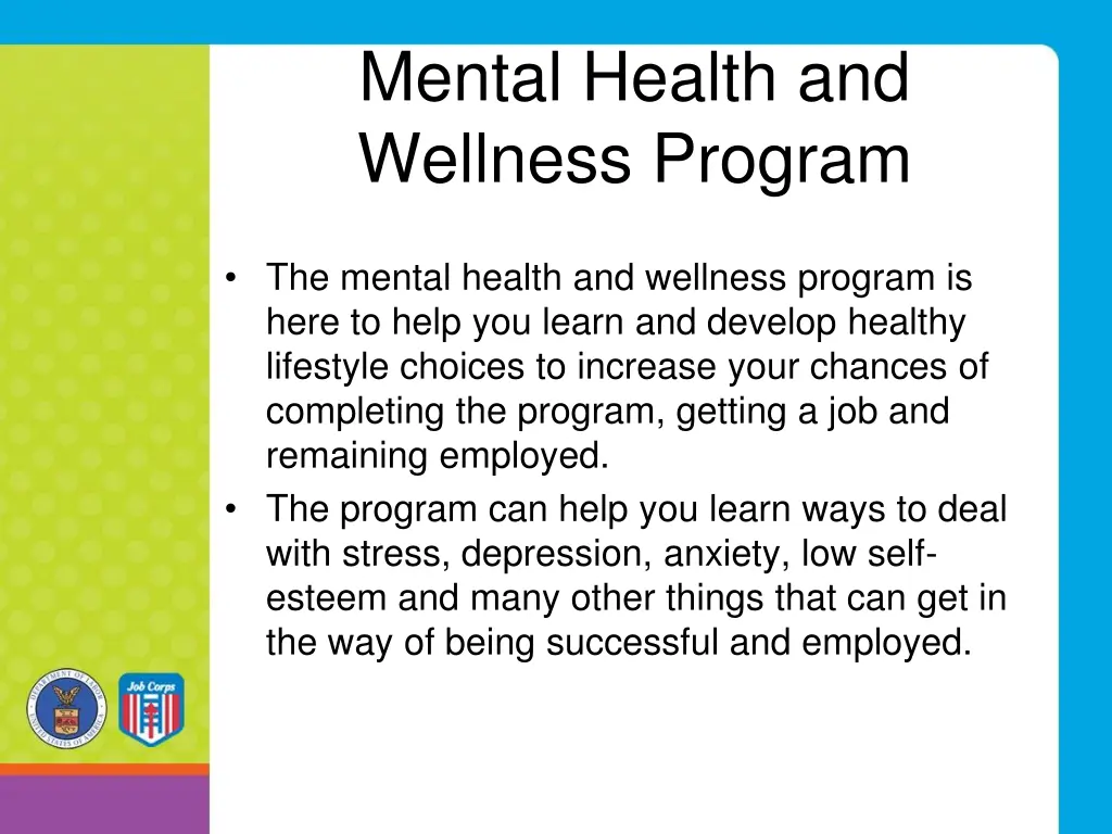 mental health and wellness program