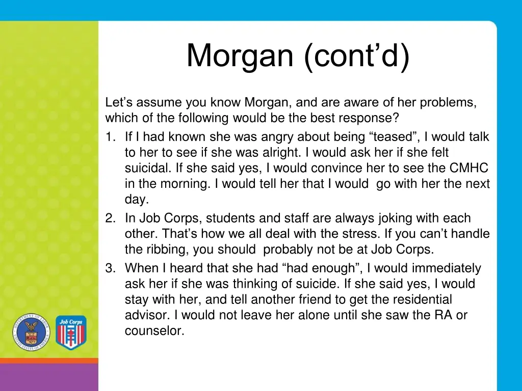 morgan cont d