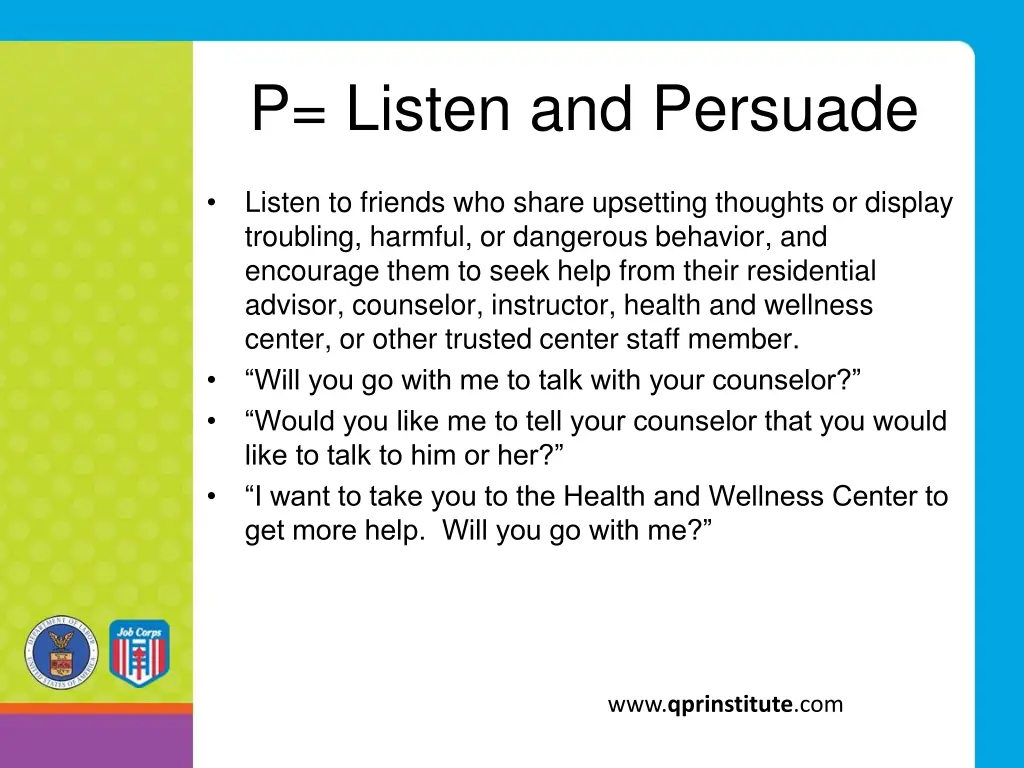 p listen and persuade