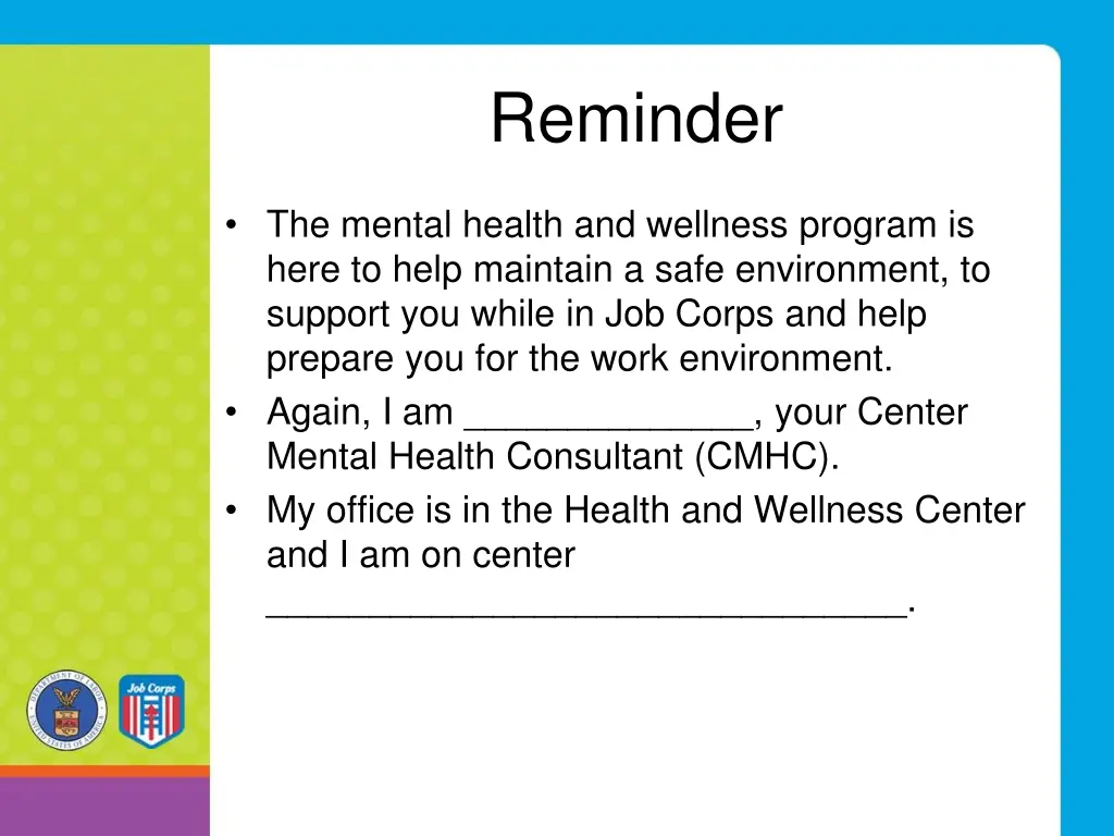 reminder