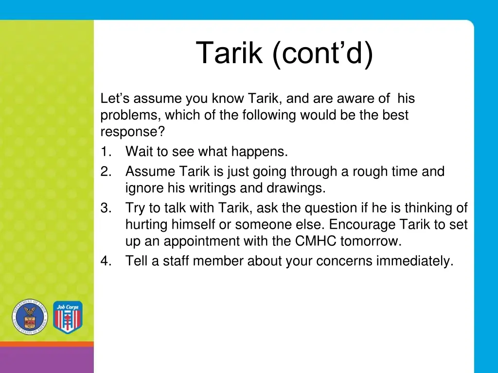 tarik cont d