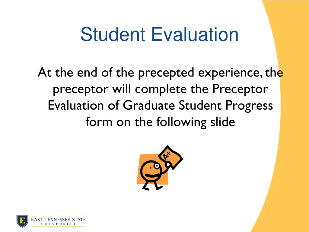 student evaluation