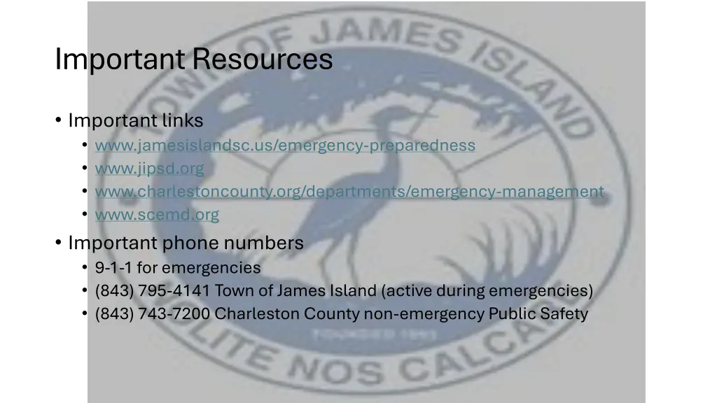 important resources