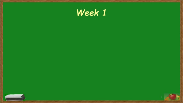 week 1