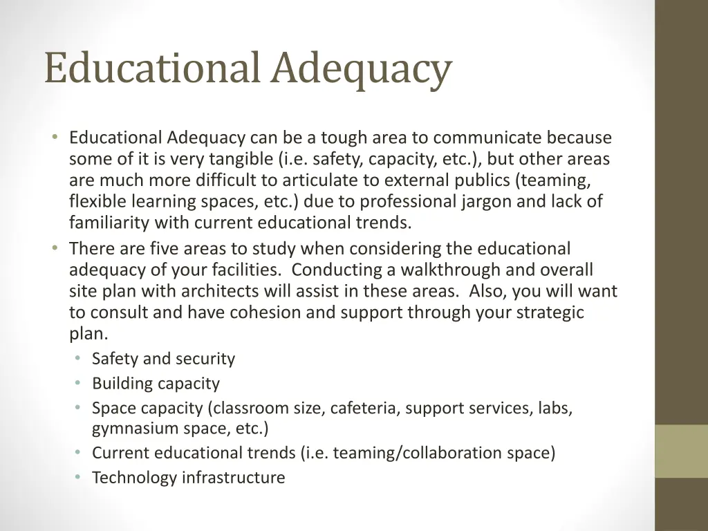 educational adequacy