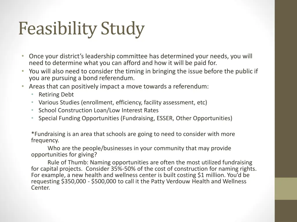 feasibility study