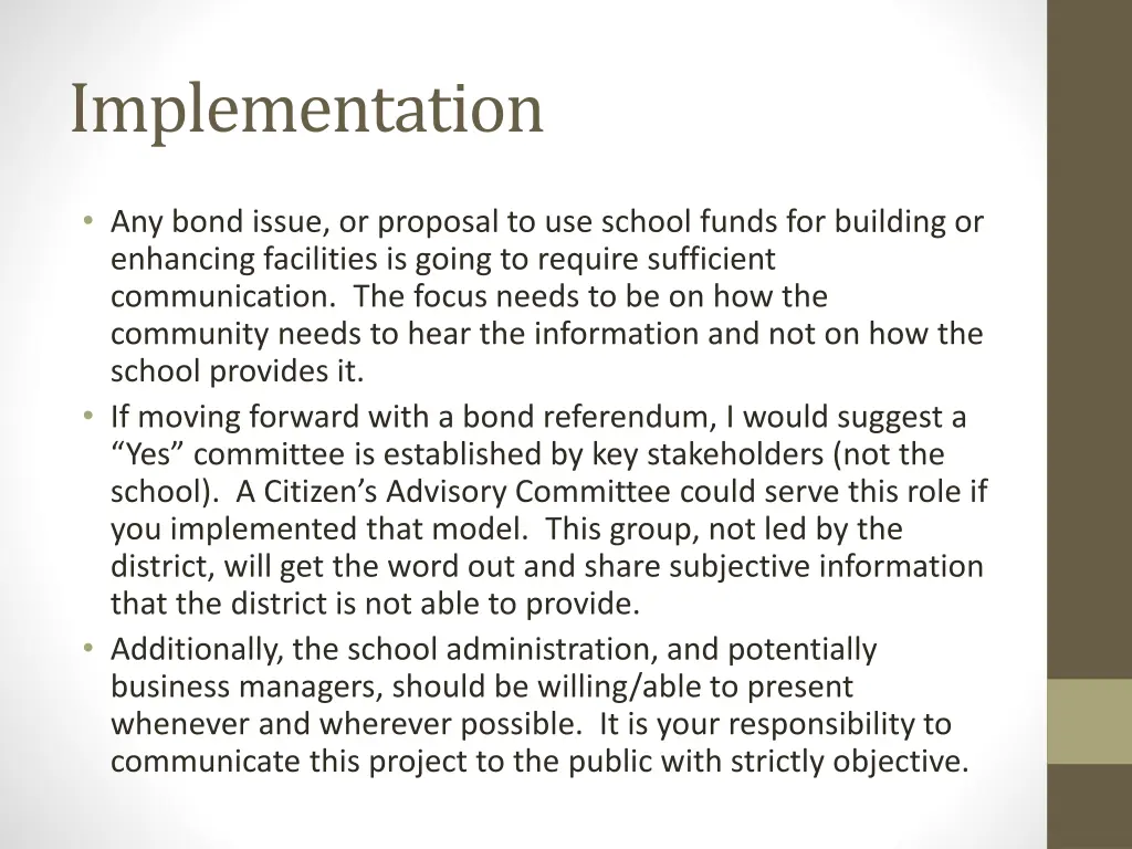 implementation