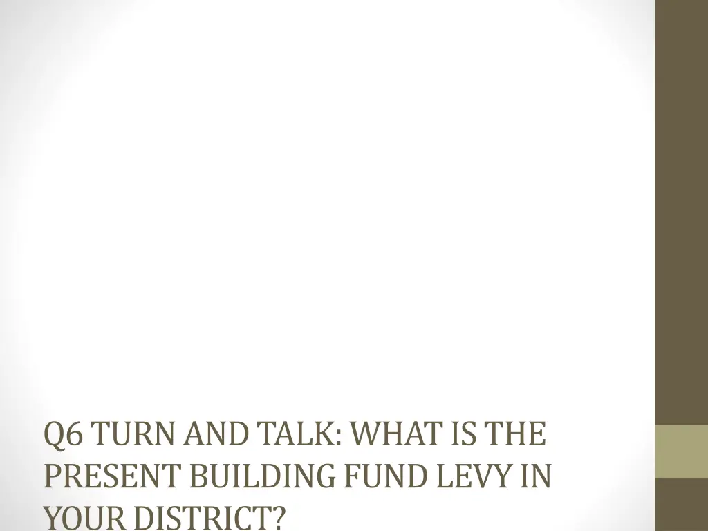 q6 turn and talk what is the present building