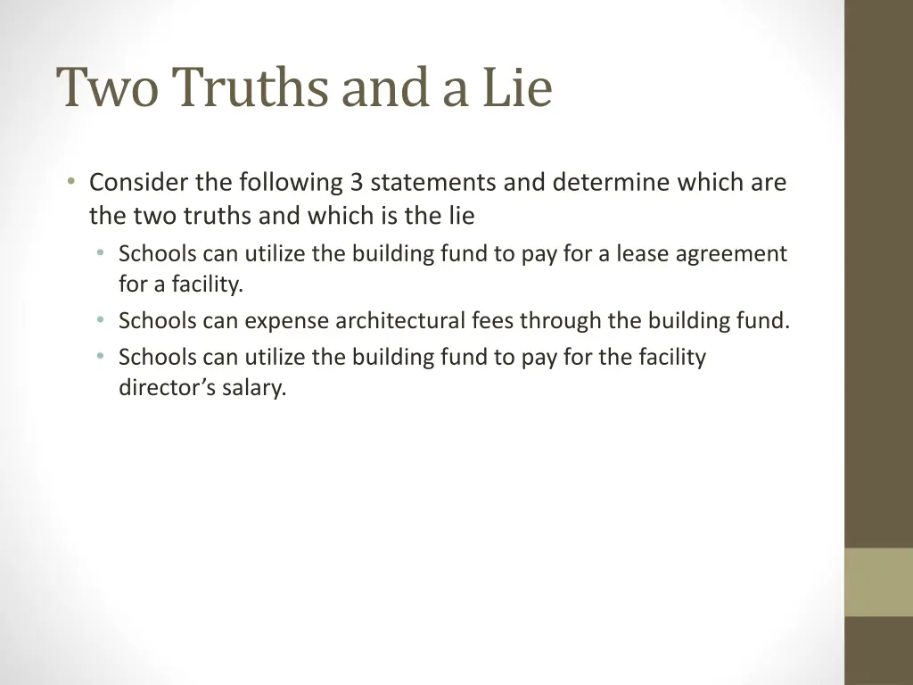 two truths and a lie 1