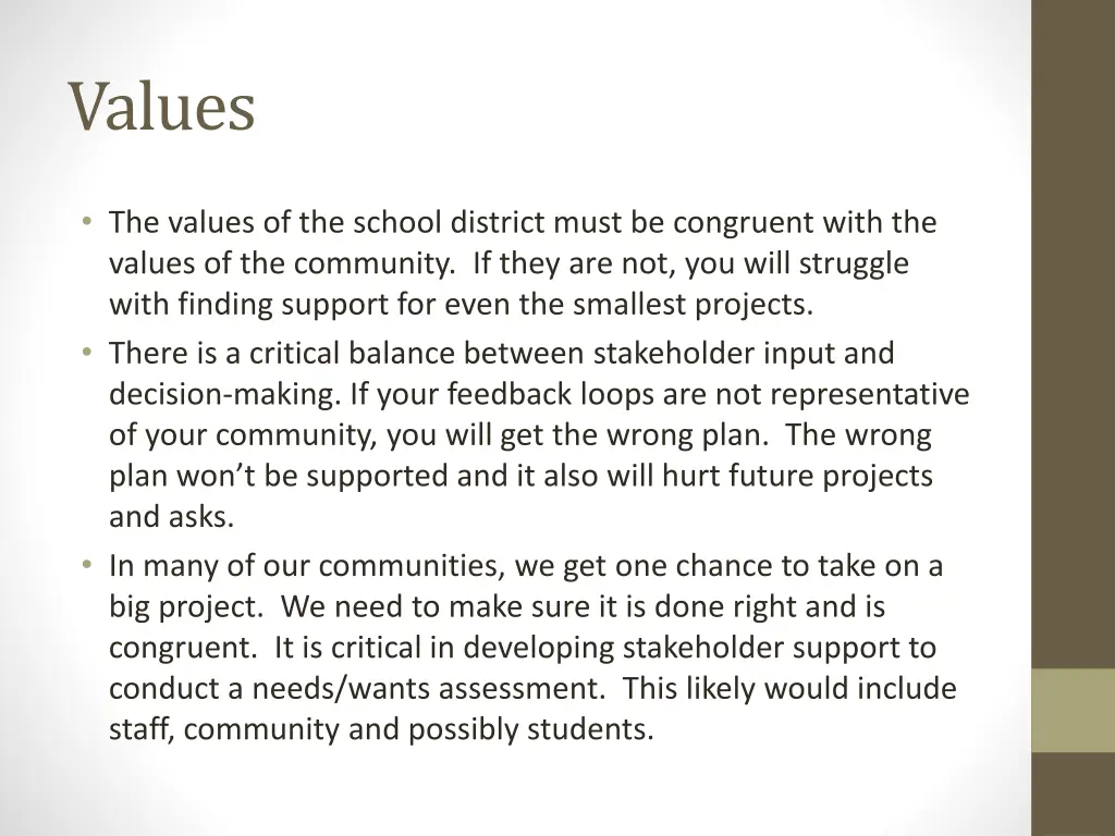 values