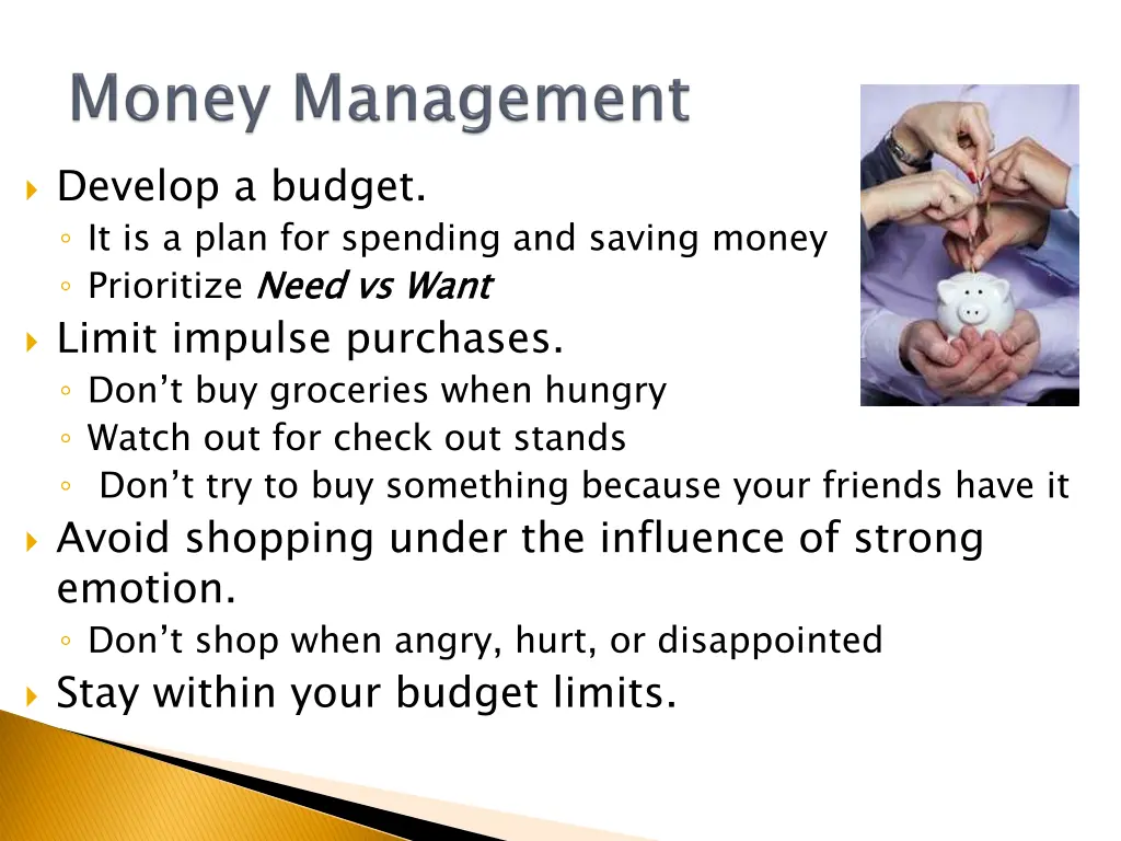 develop a budget it is a plan for spending