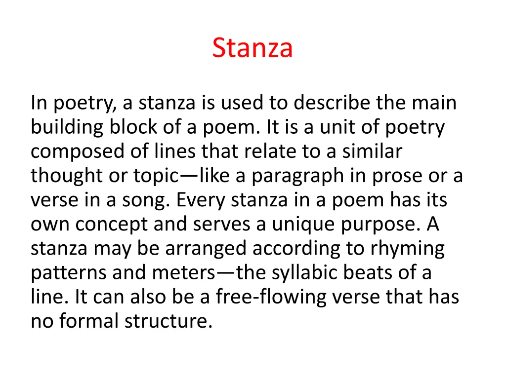 stanza