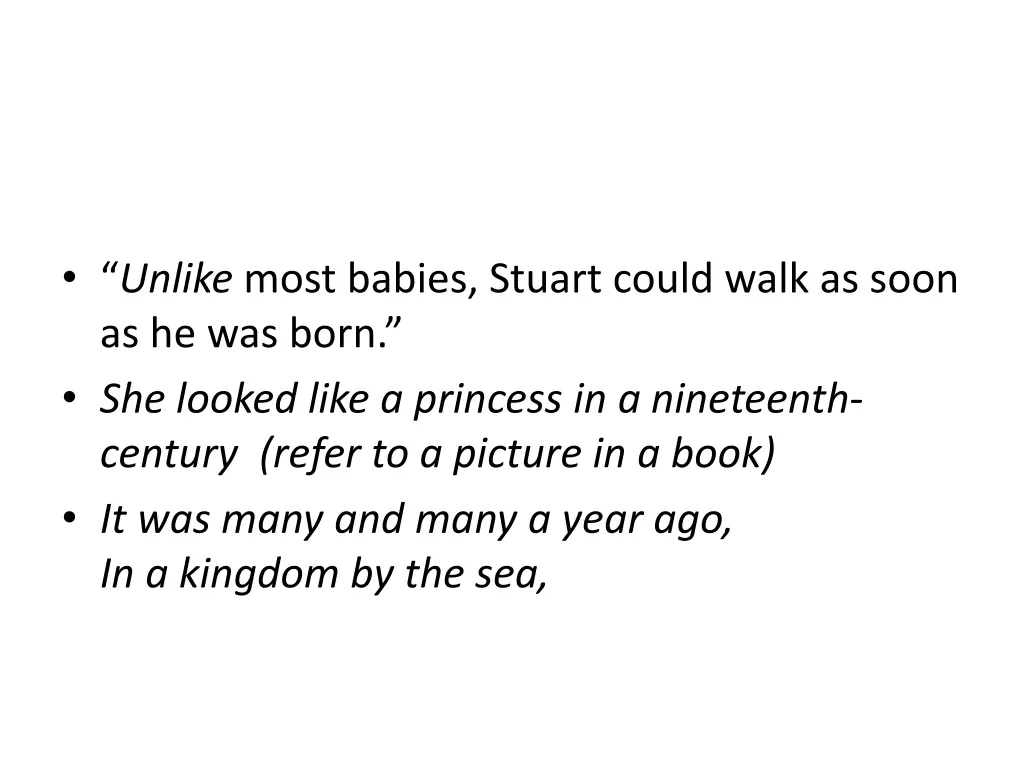 unlike most babies stuart could walk as soon