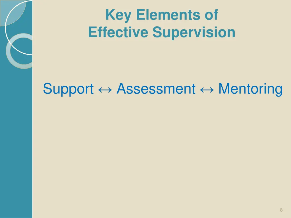 key elements of effective supervision