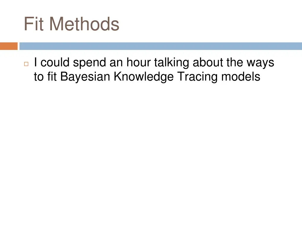 fit methods