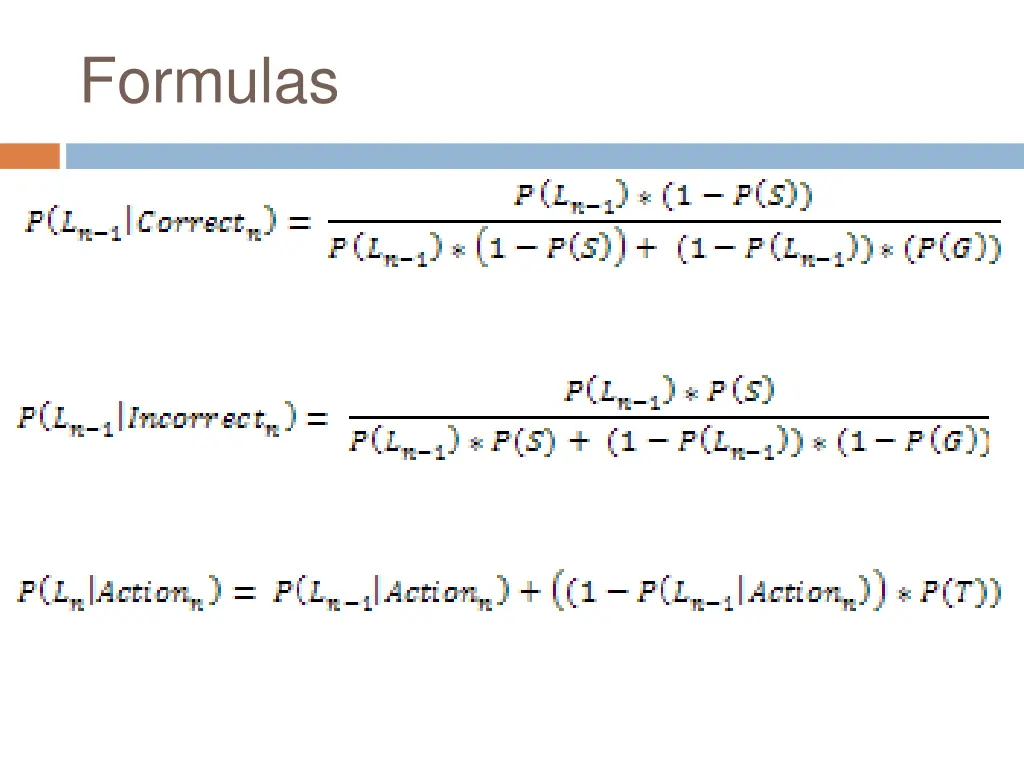 formulas