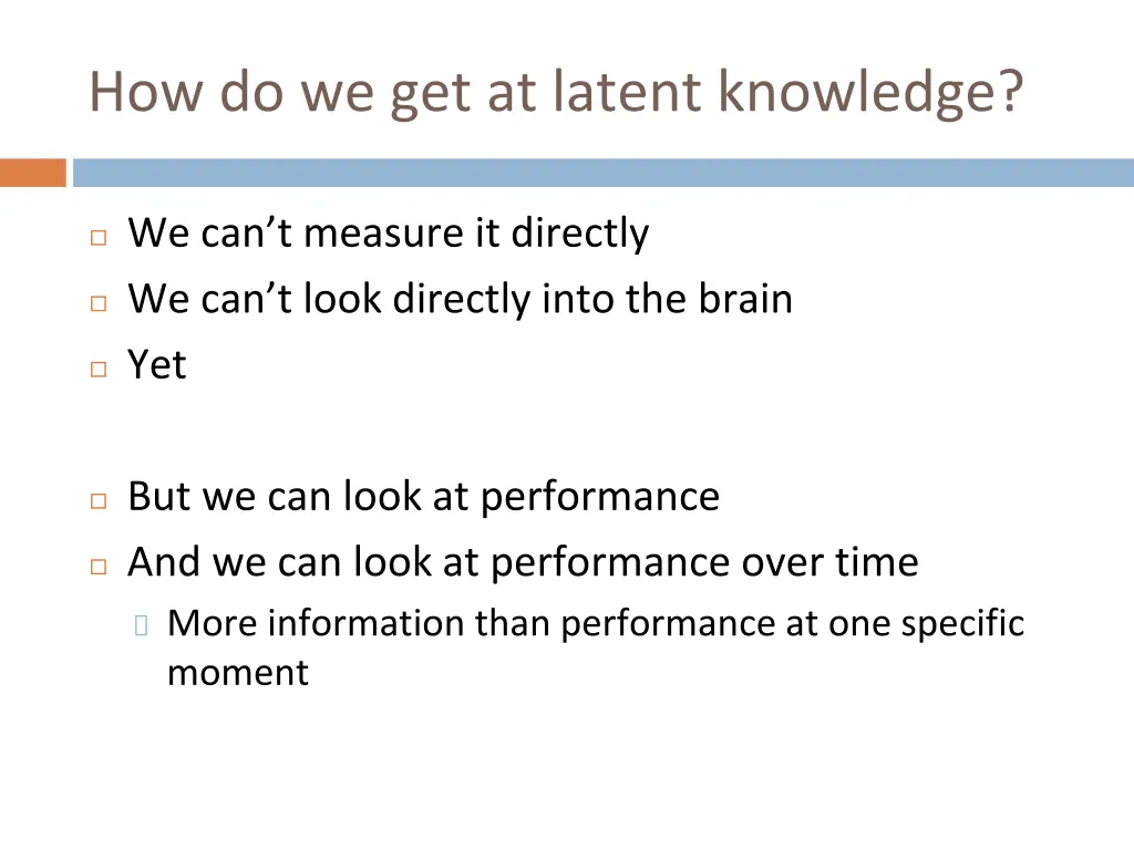 how do we get at latent knowledge