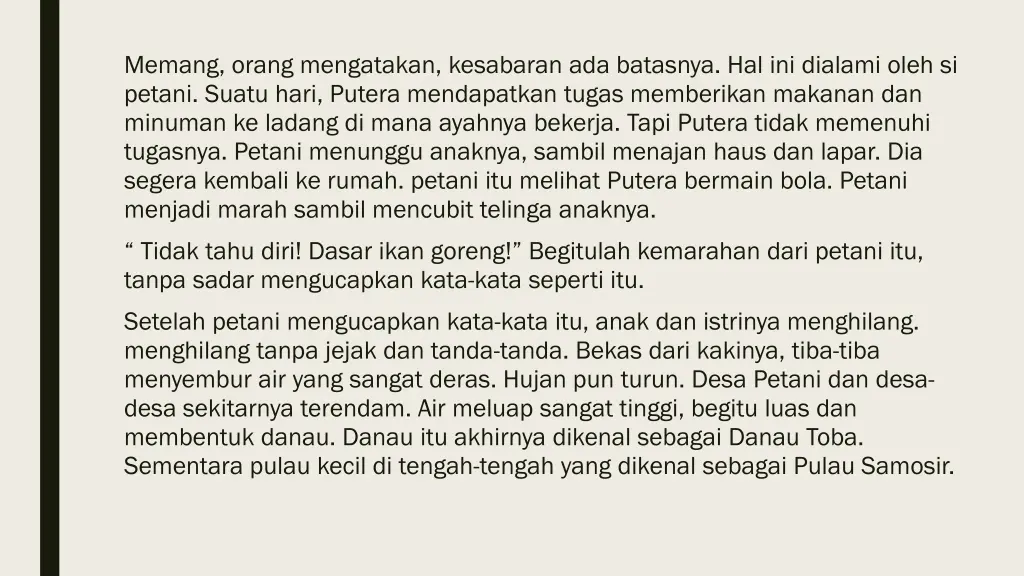 memang orang mengatakan kesabaran ada batasnya