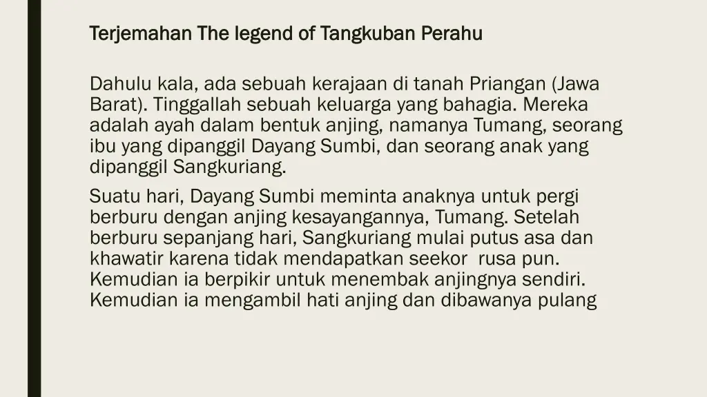 terjemahan terjemahan the legend of the legend