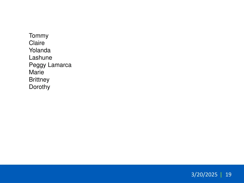 tommy claire yolanda lashune peggy lamarca marie