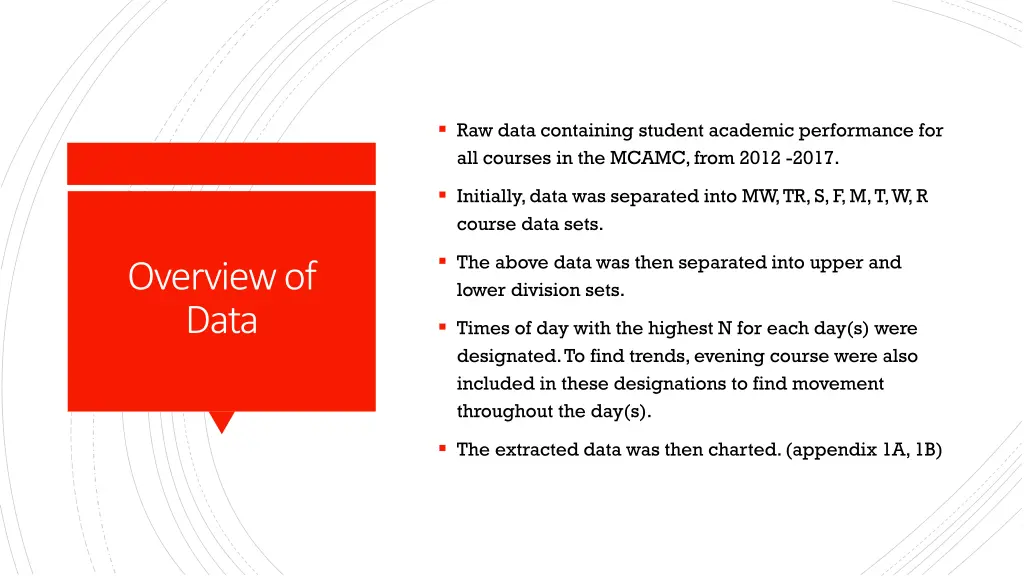 raw data containing student academic performance