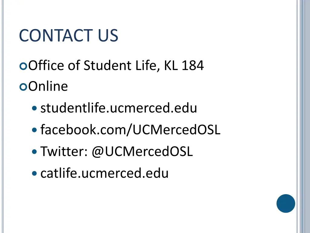 contact us