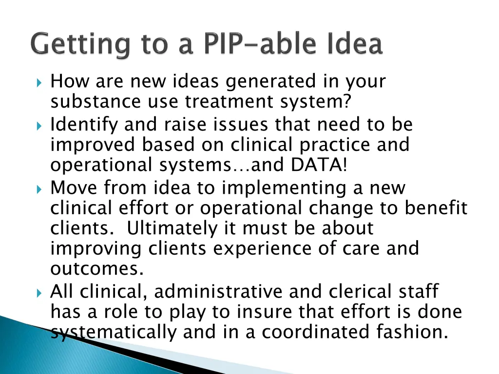 how are new ideas generated in your substance