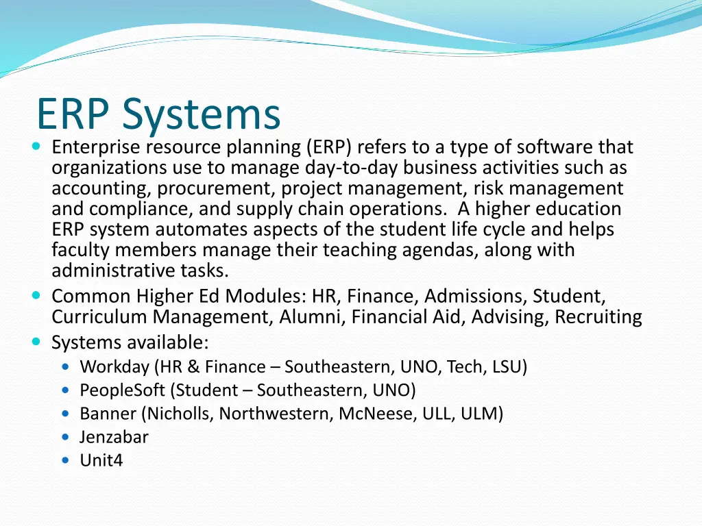 erp systems enterprise resource planning