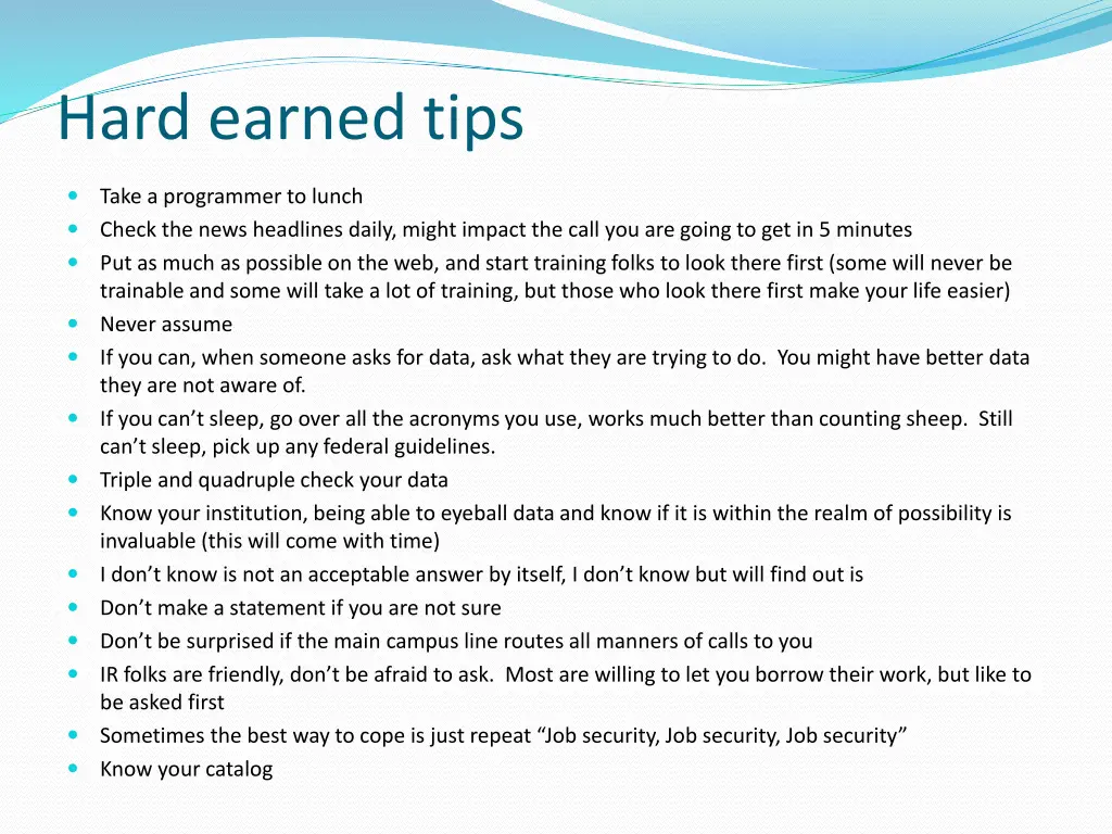 hard earned tips