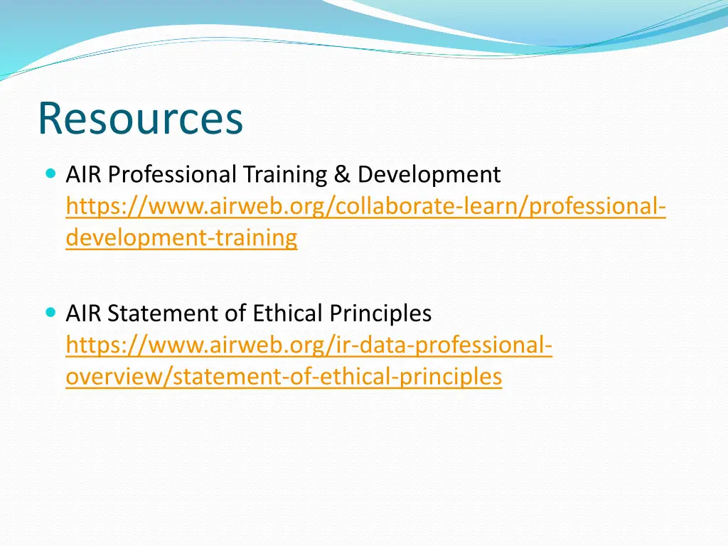 resources