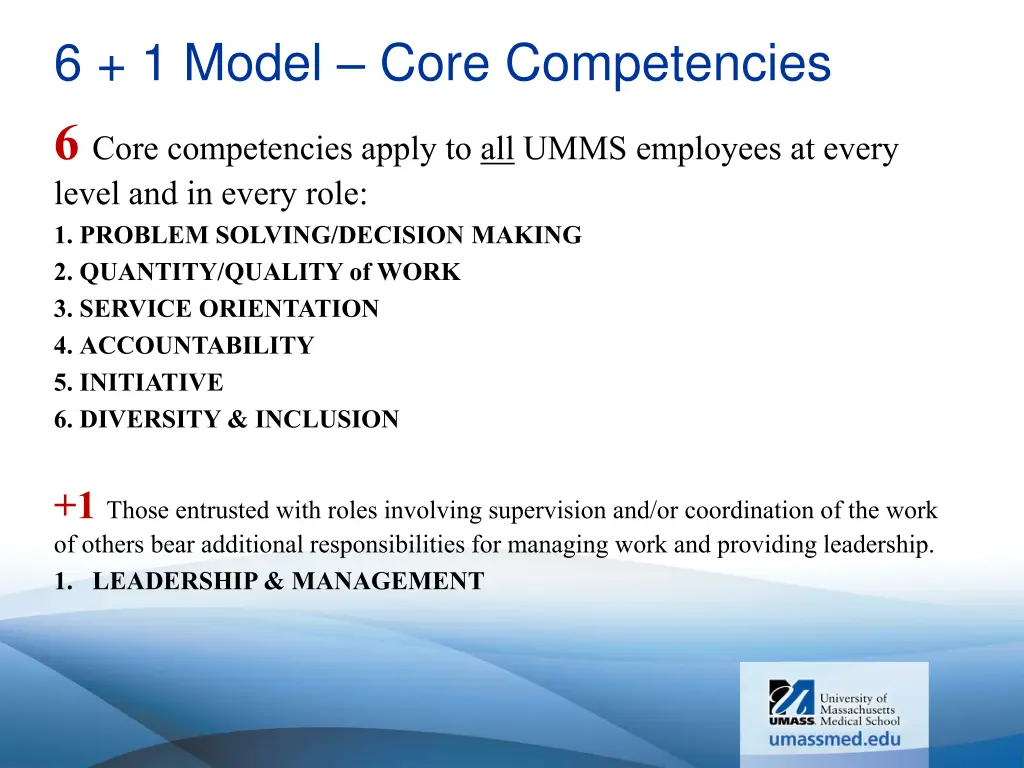 6 1 model core competencies 6 core competencies