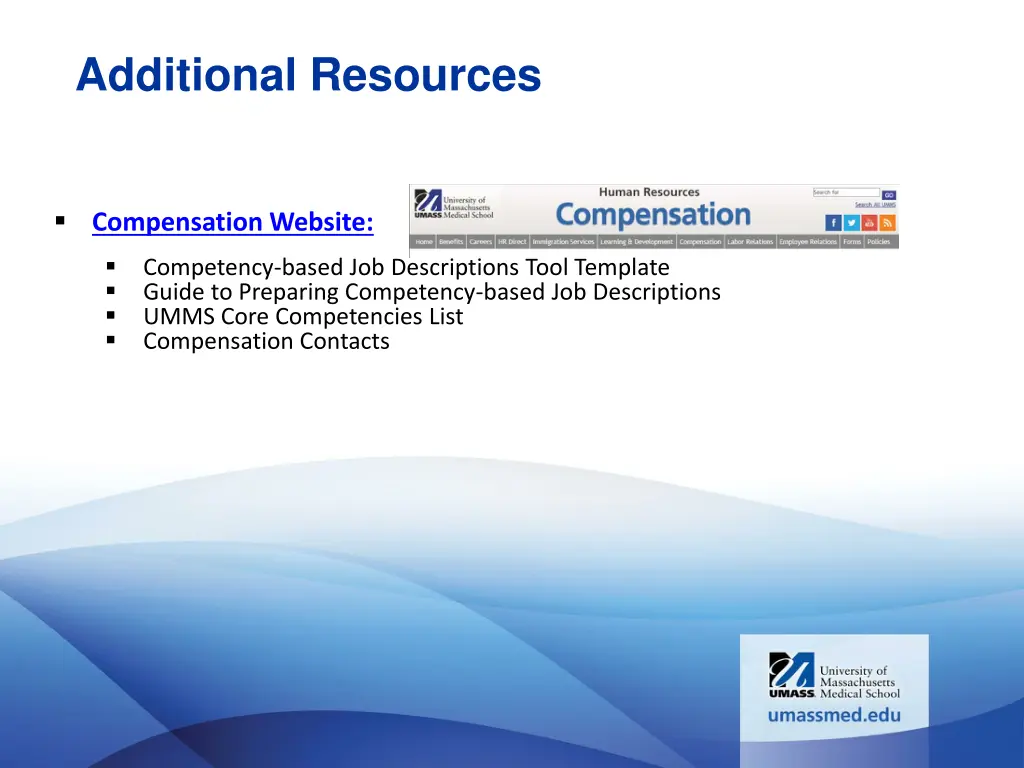 additional resources