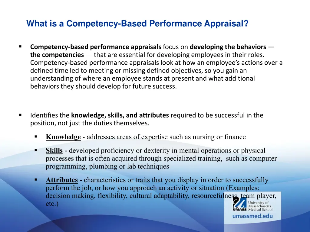 what is a competency based performance appraisal