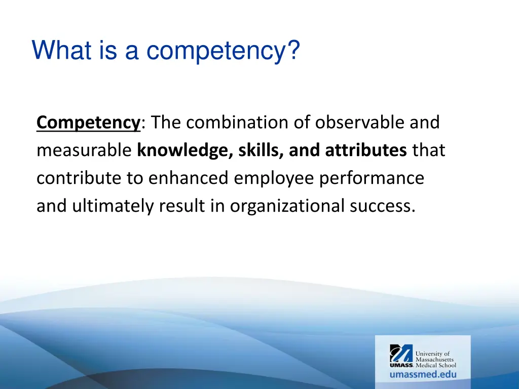 what is a competency