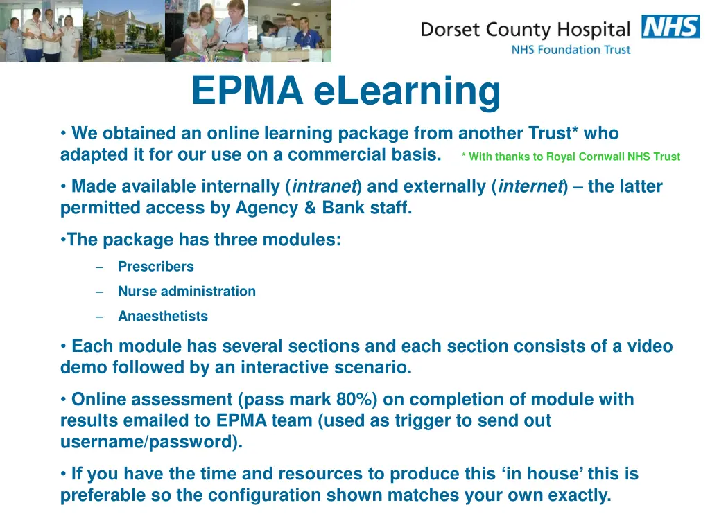 epma elearning