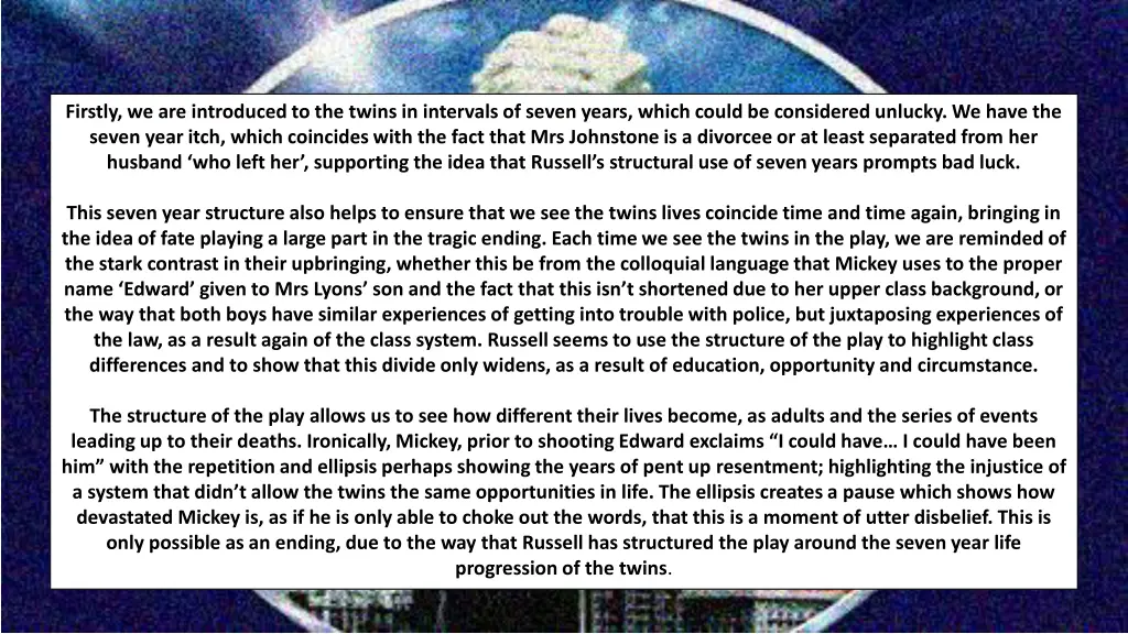 firstly we are introduced to the twins