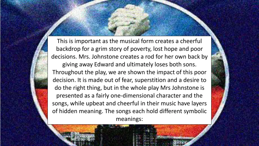 this is important as the musical form creates
