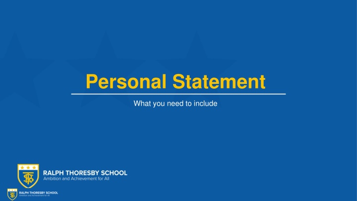 personal statement
