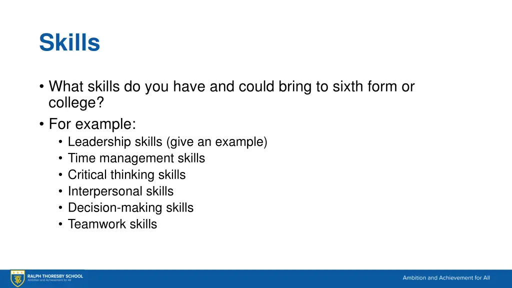 skills