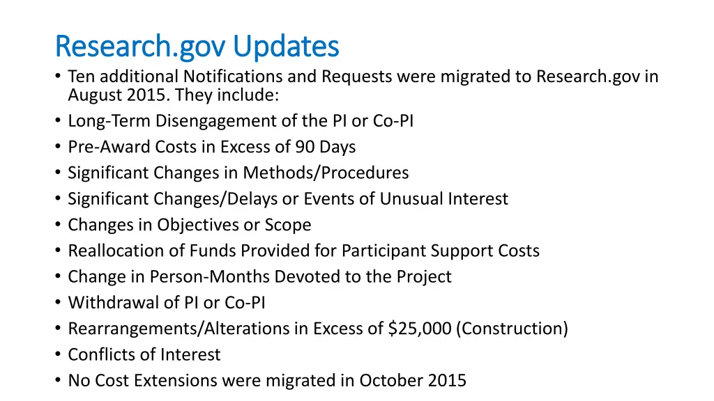 research gov updates research gov updates