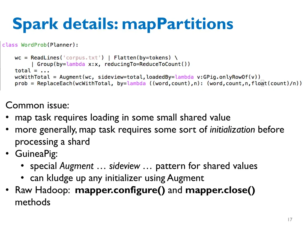 spark details mappartitions